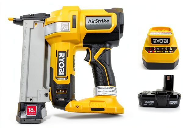RYOBI Power Finish Stapler Yellow Compact Design-0
