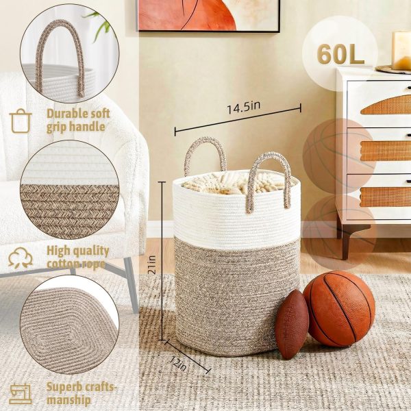 Cotton Rope Laundry Basket Artfeel Natural Design-1