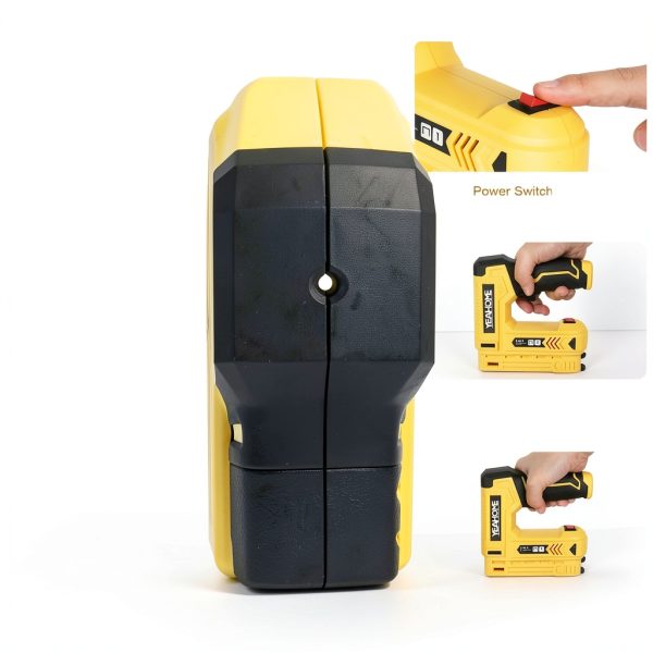 YEAHOME Electric Staple Gun 2in1 Cordless Light-3