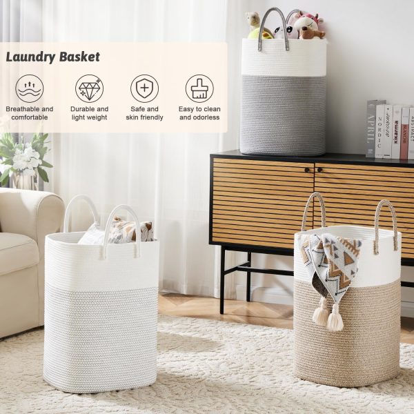 Cotton Rope Laundry Basket Artfeel Natural Design-3