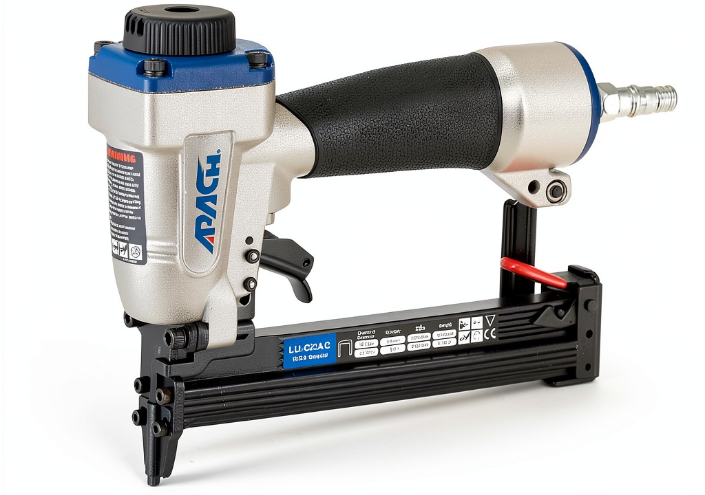 APACH power stapler in use on a construction site