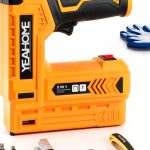 YEAHOME Electric Staple Gun 2in1 Cordless Light-0