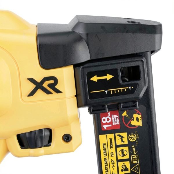 DEWALT 20V MAX Power Finish Stapler Yellow DCN681B-4