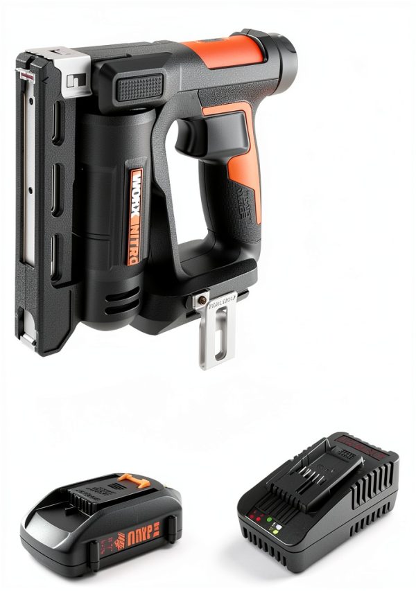 Worx 20V Cordless Crown Stapler Kit Battery Charger Included-0