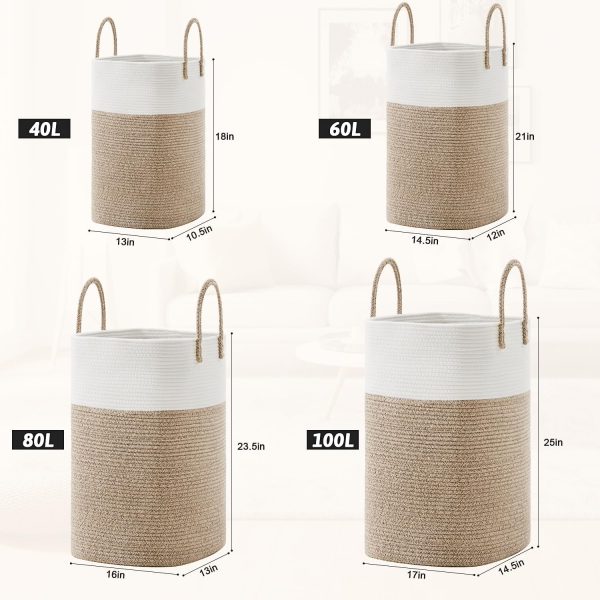 Cotton Rope Laundry Basket Artfeel Natural Design-2