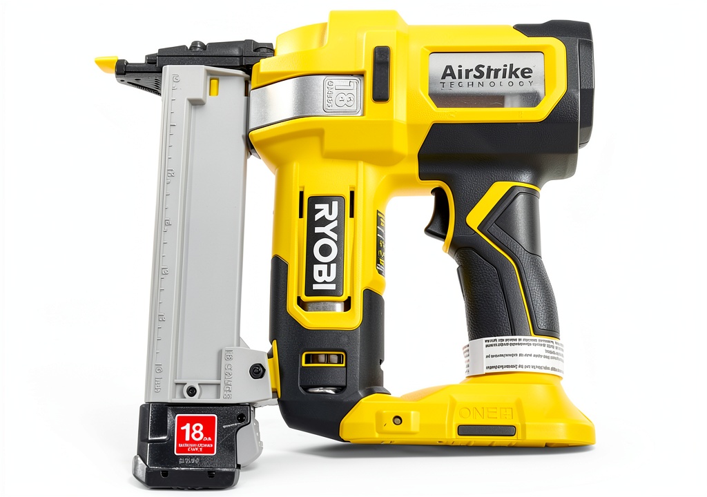 RYOBI Power Finish Stapler in action
