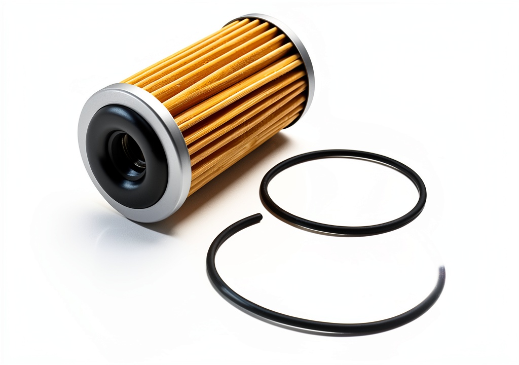 Installing HQRNYP Transmission Filter Kit for Nissan Altima 2013-2023 Front on a wooden garage workbench